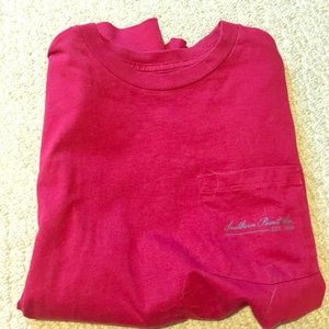 Red long sleeve shirt with pocket